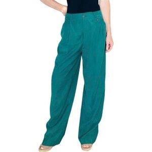 NWT A New Day Green Wide Leg High Rise Relaxed Dress Pants